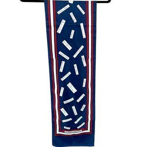 T&M Designers 90s Vintage Millicent The Presidents Signature Decorative Scarf OS
